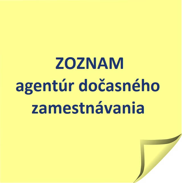 Zoznam agentur ADZ - docasneho zamestnavania. Hľadanie práce cez agentúry.