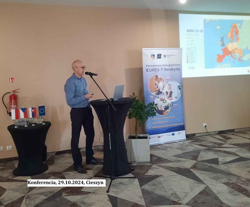 Konferencia partnerstvo EURES-T Beskydy Polsko Cieszyn oktober 2024